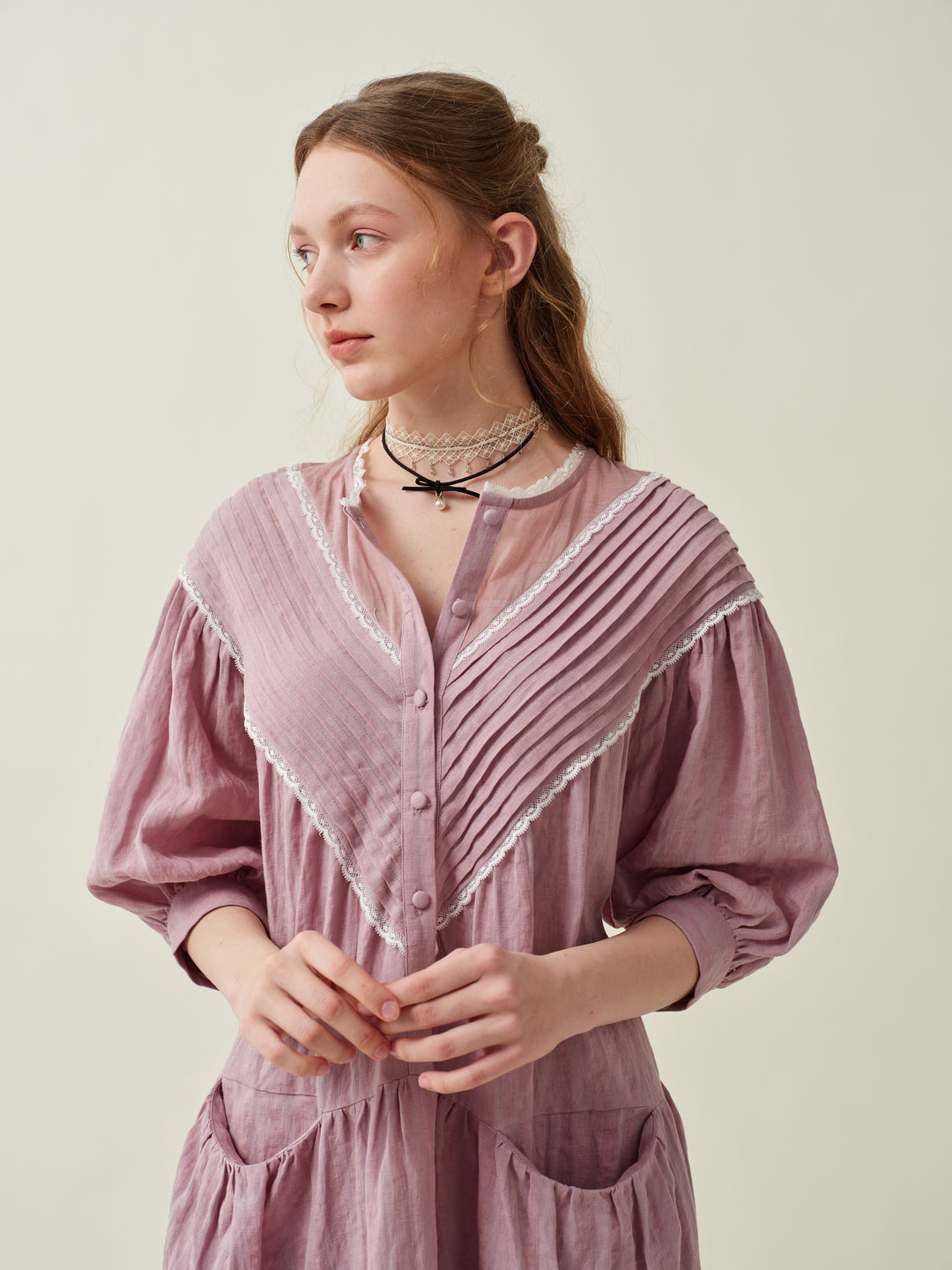 Lily 19 | linen dress with pockets