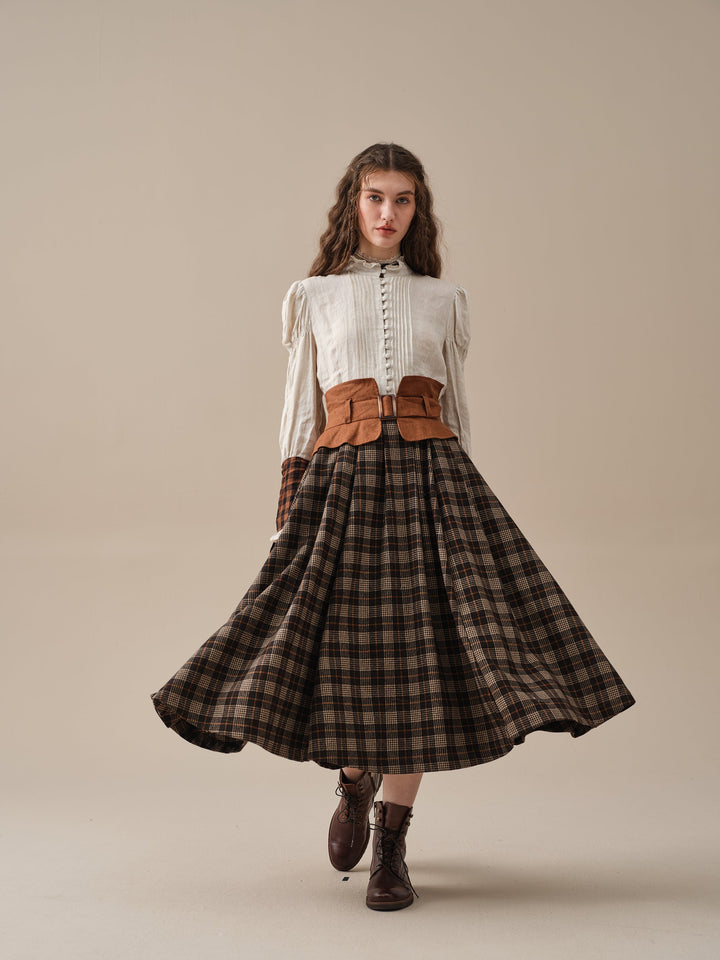 Tina 43 | corset wool skirt