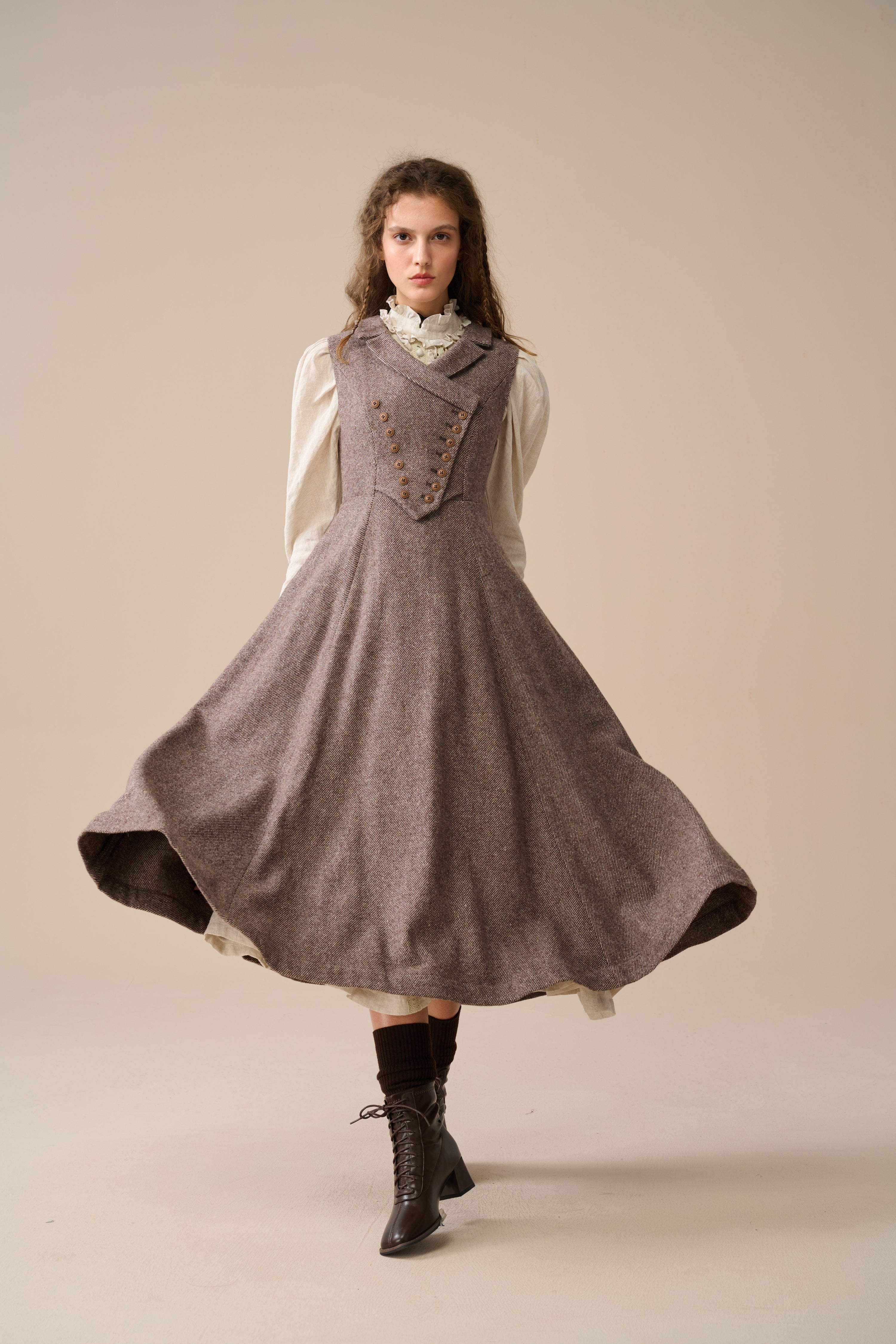 Grey vintage dress clearance