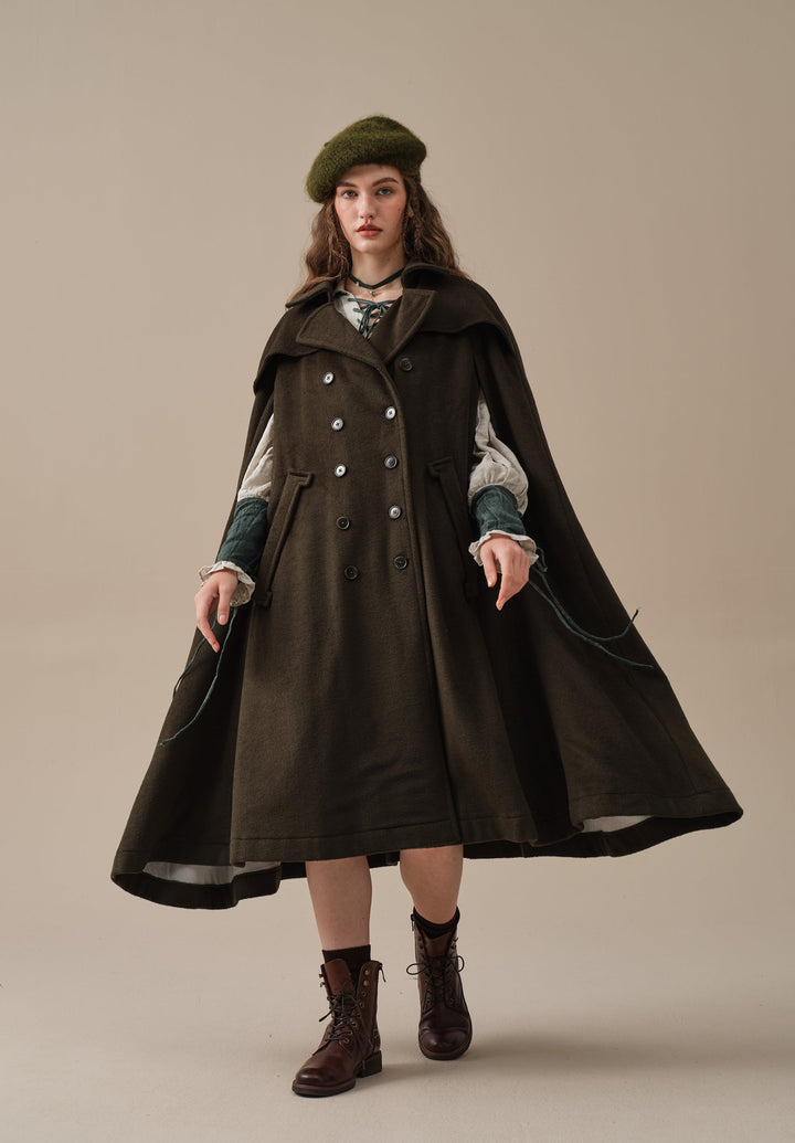 Jori 17 | 100% wool cloak coat