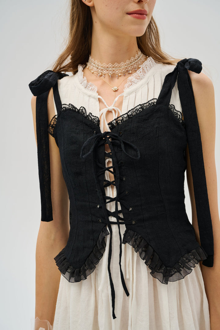 Rosemary 15 | Luxury Lace Linen Corset