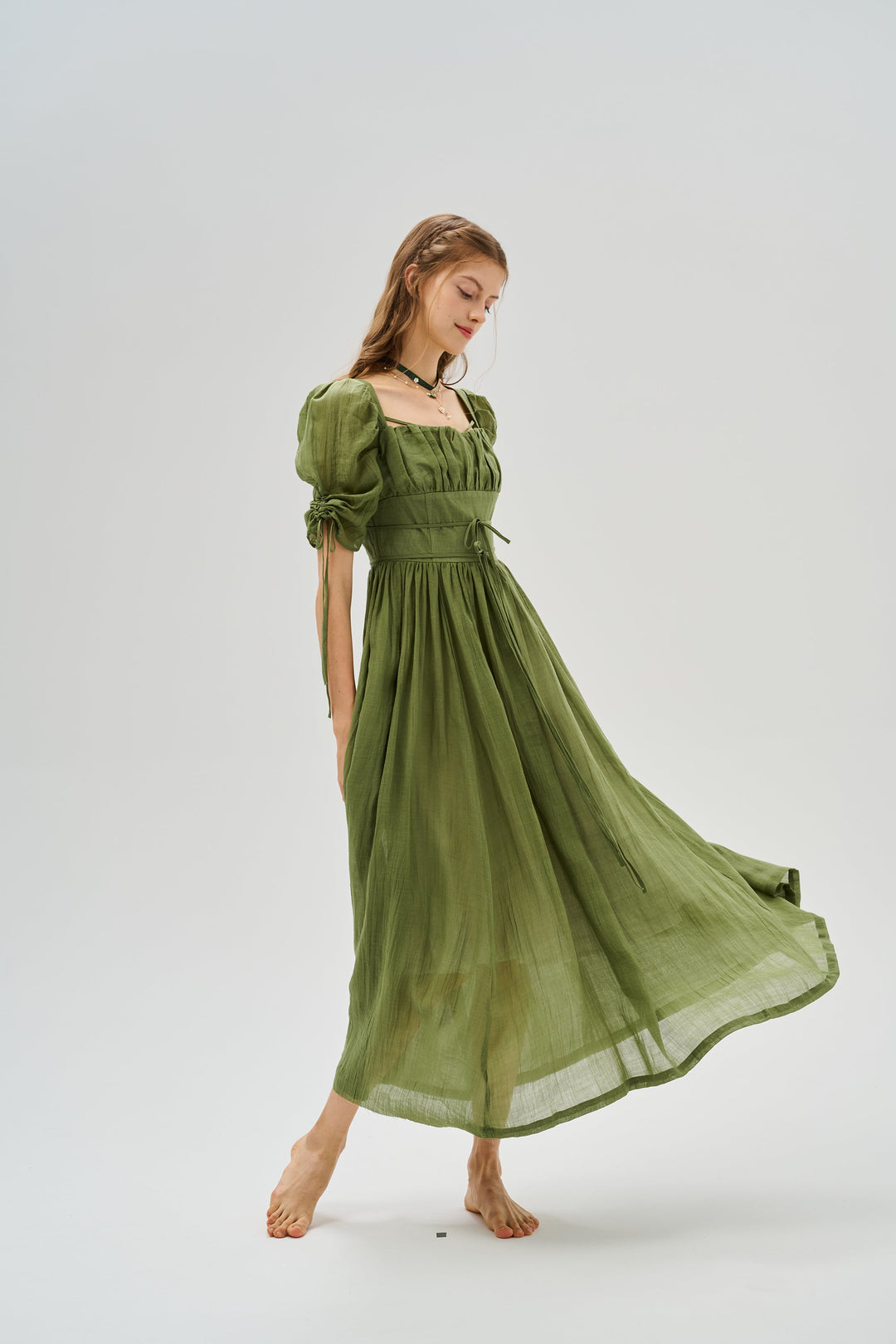 Monette 27 | Corset Linen Dress