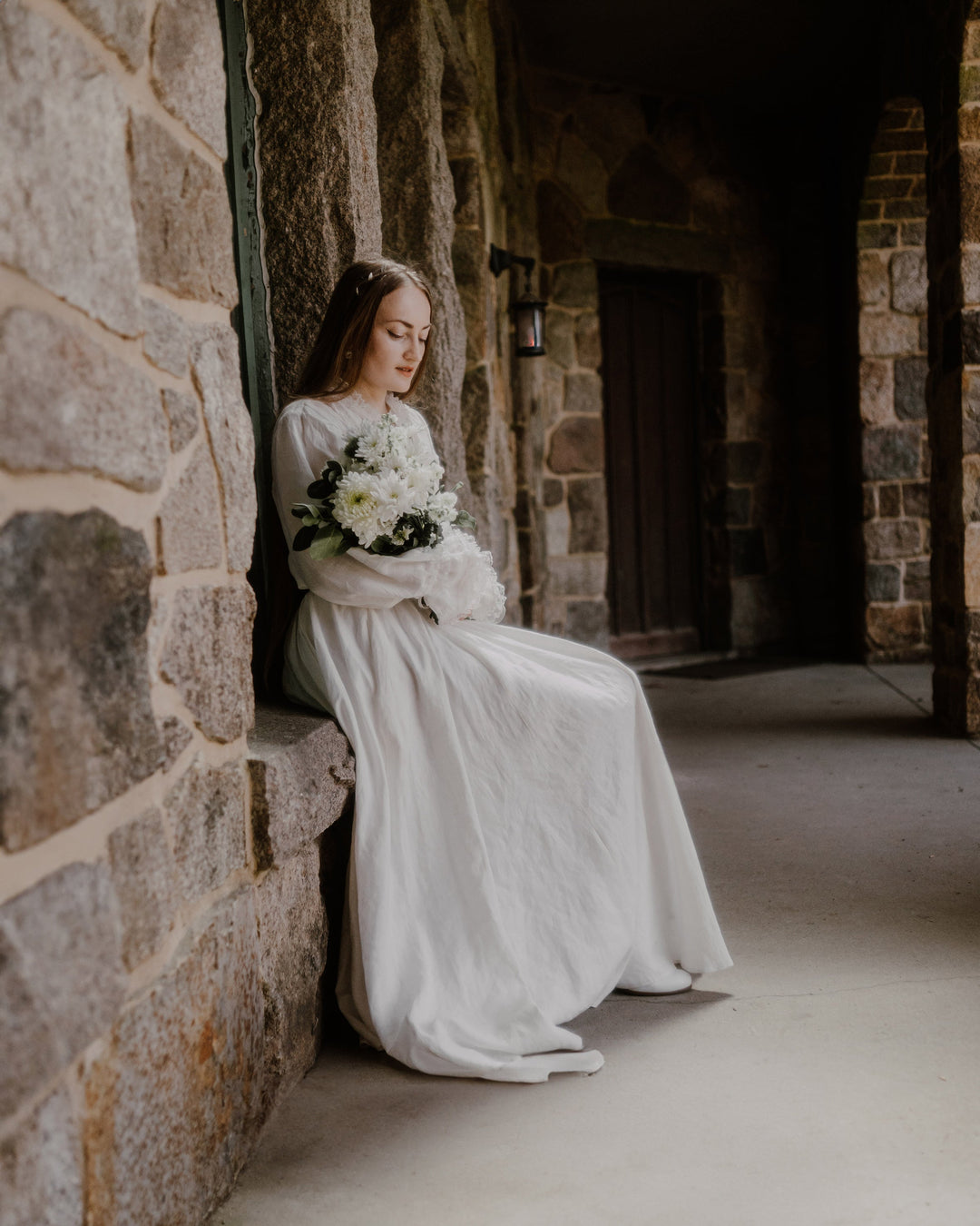 JENNIFER 33 | victorian linen blouse with lace