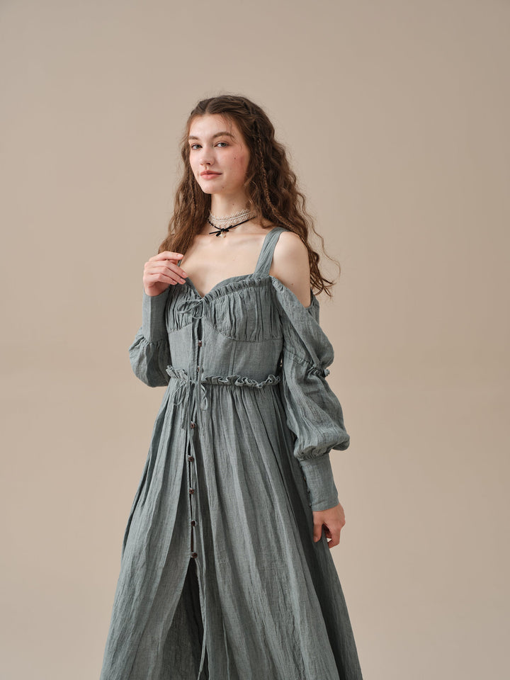 Olivia 28 | Puff sleeve corset dress