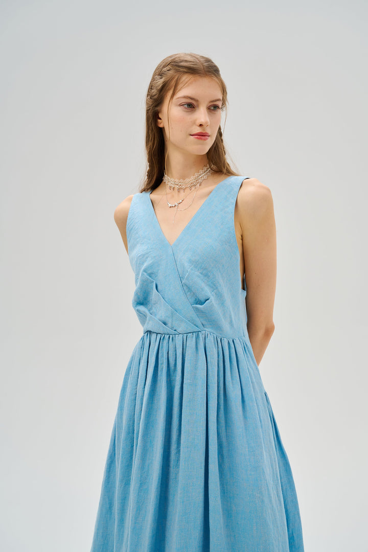 Belle 13 | Tiered linen dress