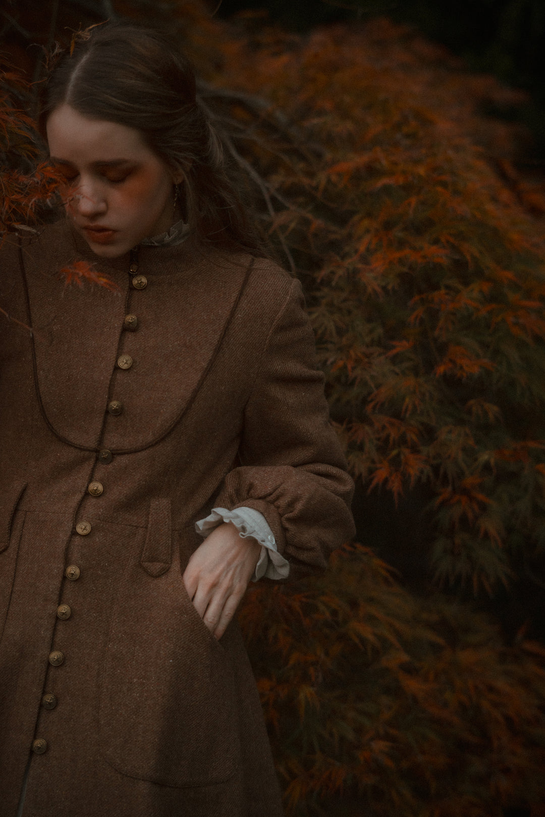 Margaret 25|100% wool buttoned down coat