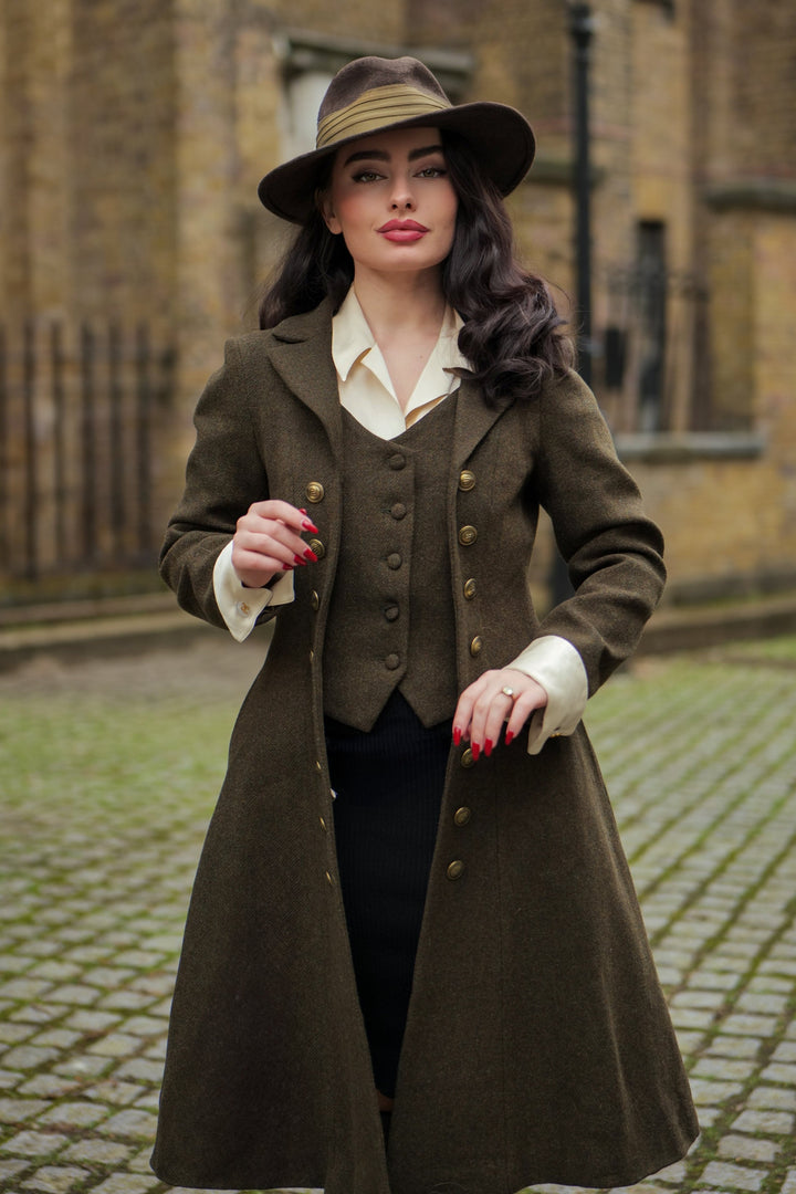 Doreen 15 |Vest-Layered 100% Wool Coat