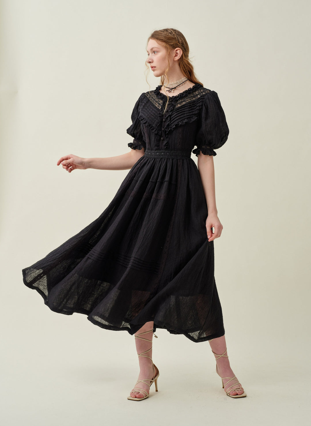 MARY 18 | VINTAGE LINEN DRESS GOWN