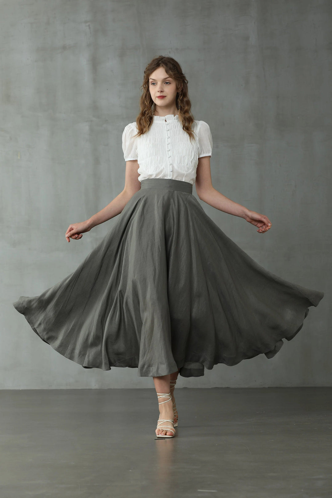 Cherry 22 | silver gray skirt