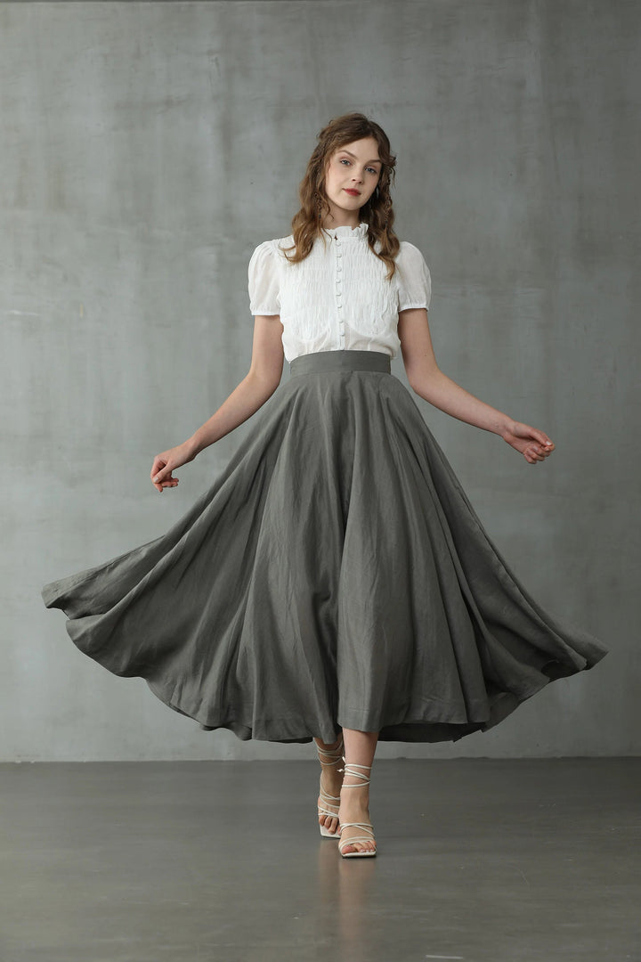 Cherry 22 | silver gray skirt