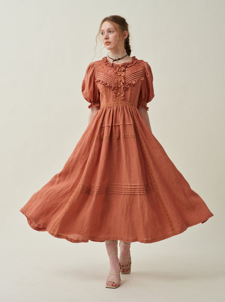 MARY 18 | VINTAGE LINEN DRESS GOWN