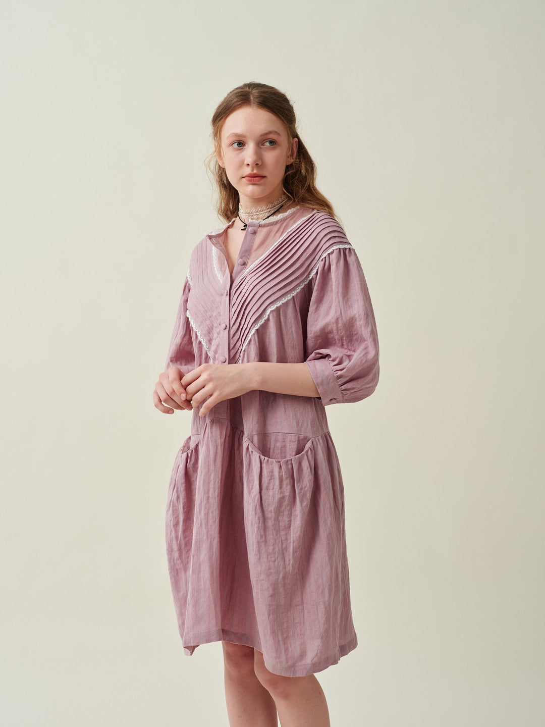 Lily 19 | linen dress with pockets