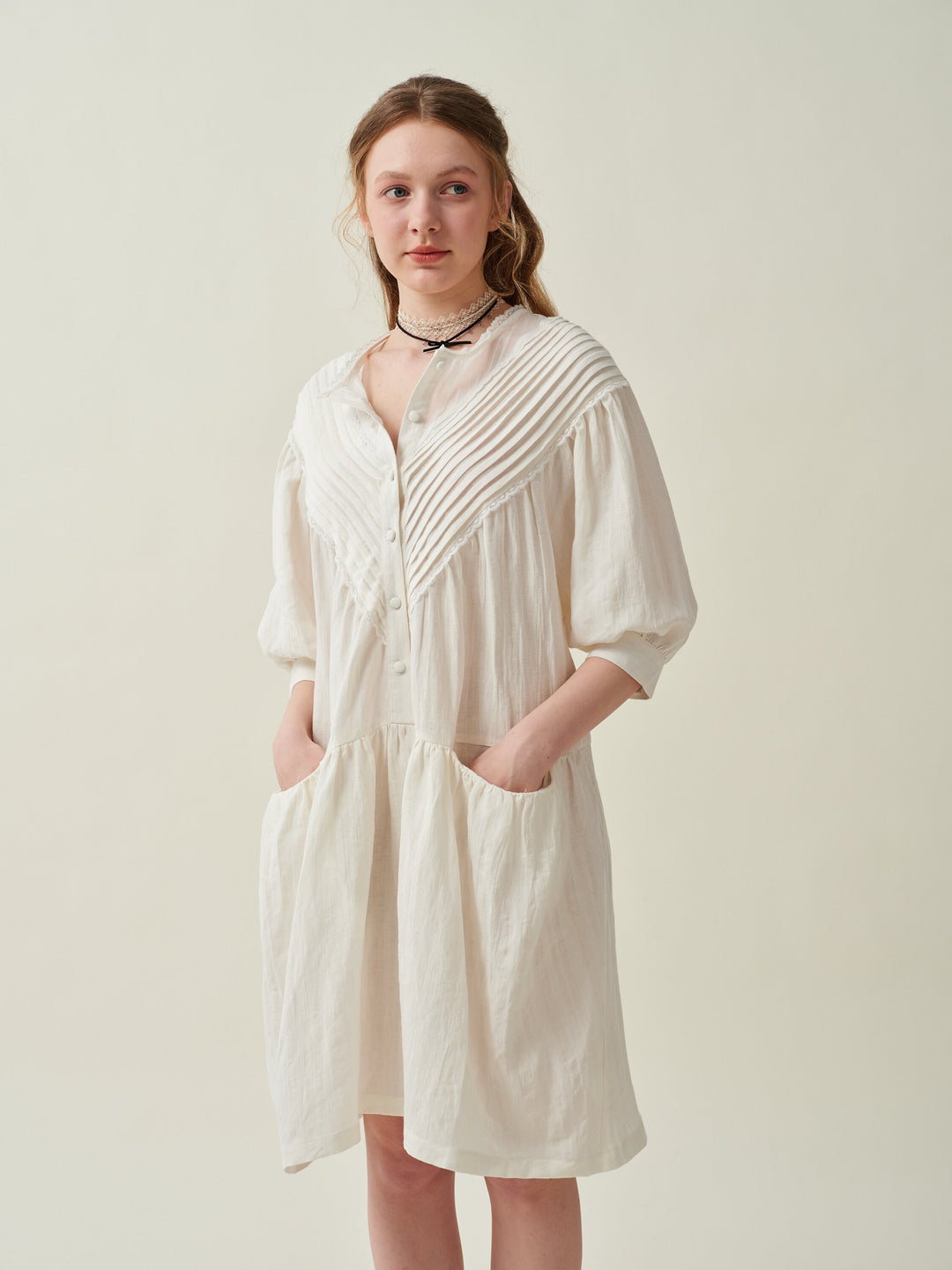 Lily 19 | linen dress with pockets