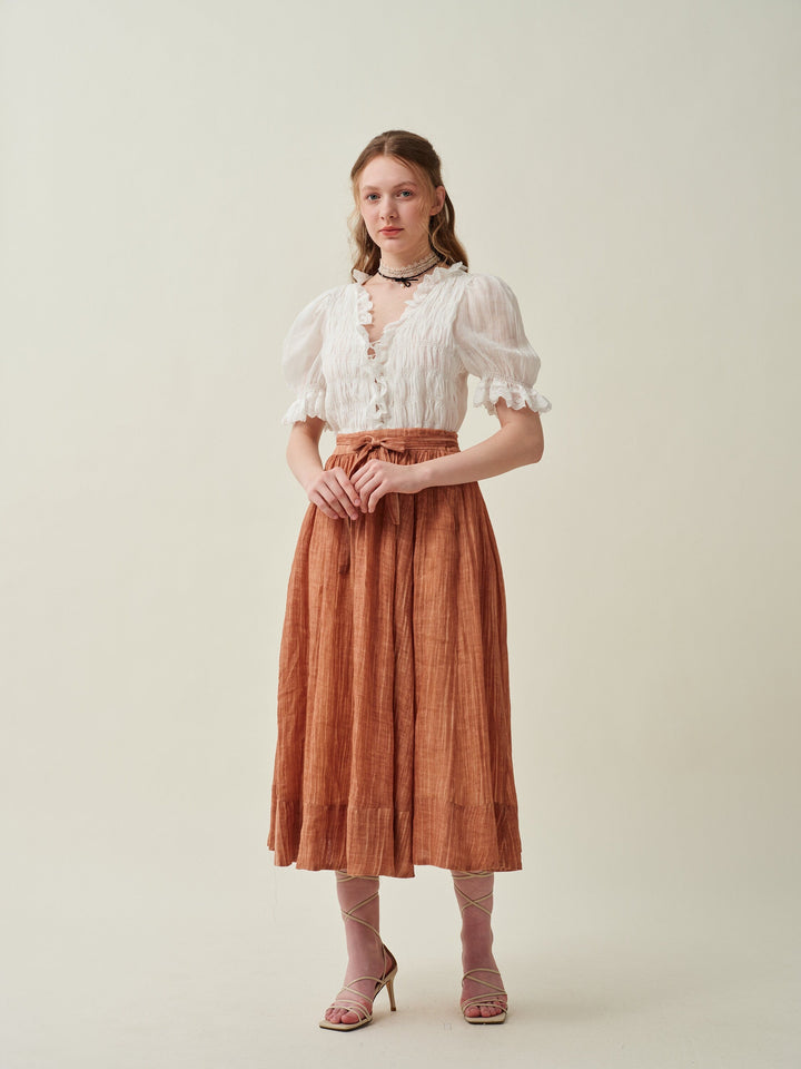 Beth 15 | flowy linen skirt