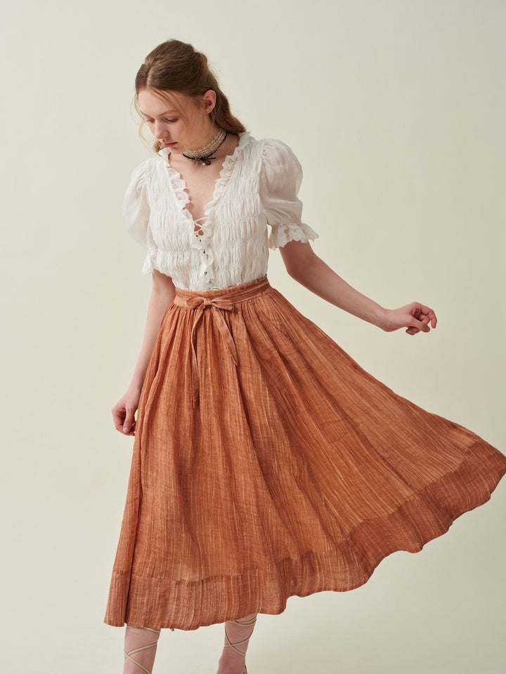 Beth 15 | flowy linen skirt