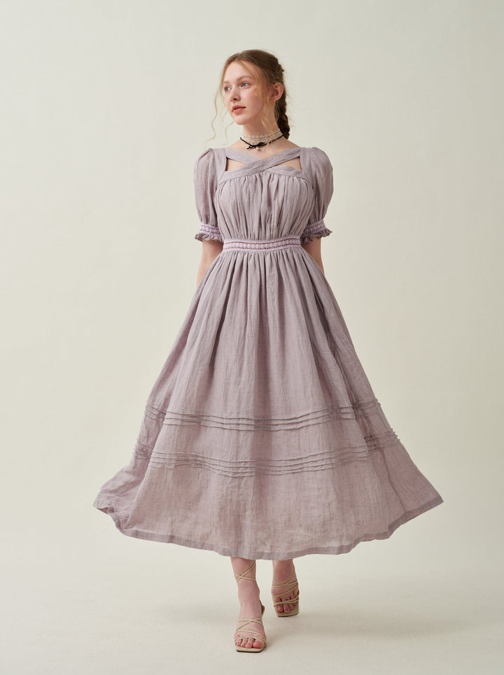 Camellia 18 | lace linen dress