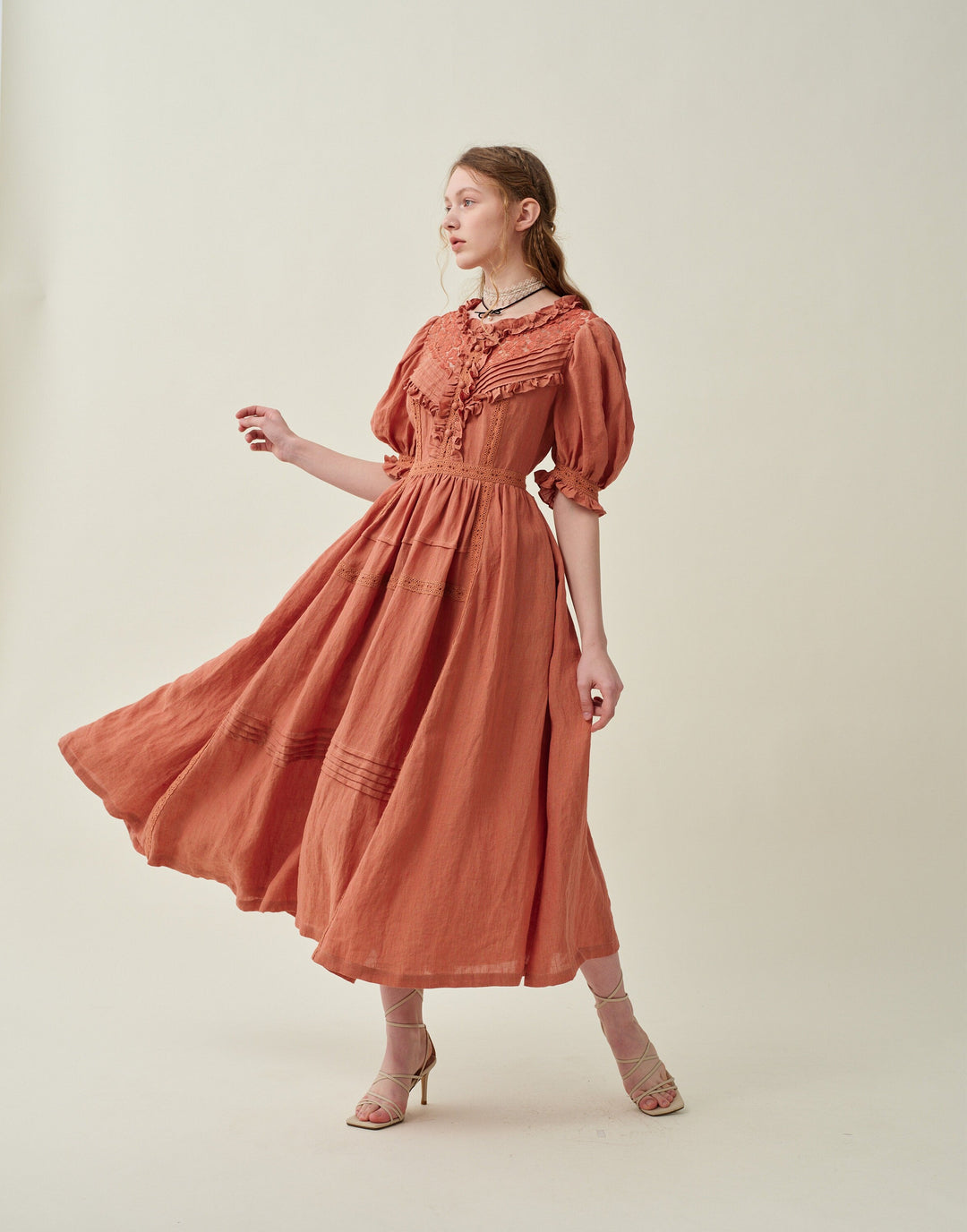 MARY 18 | VINTAGE LINEN DRESS GOWN