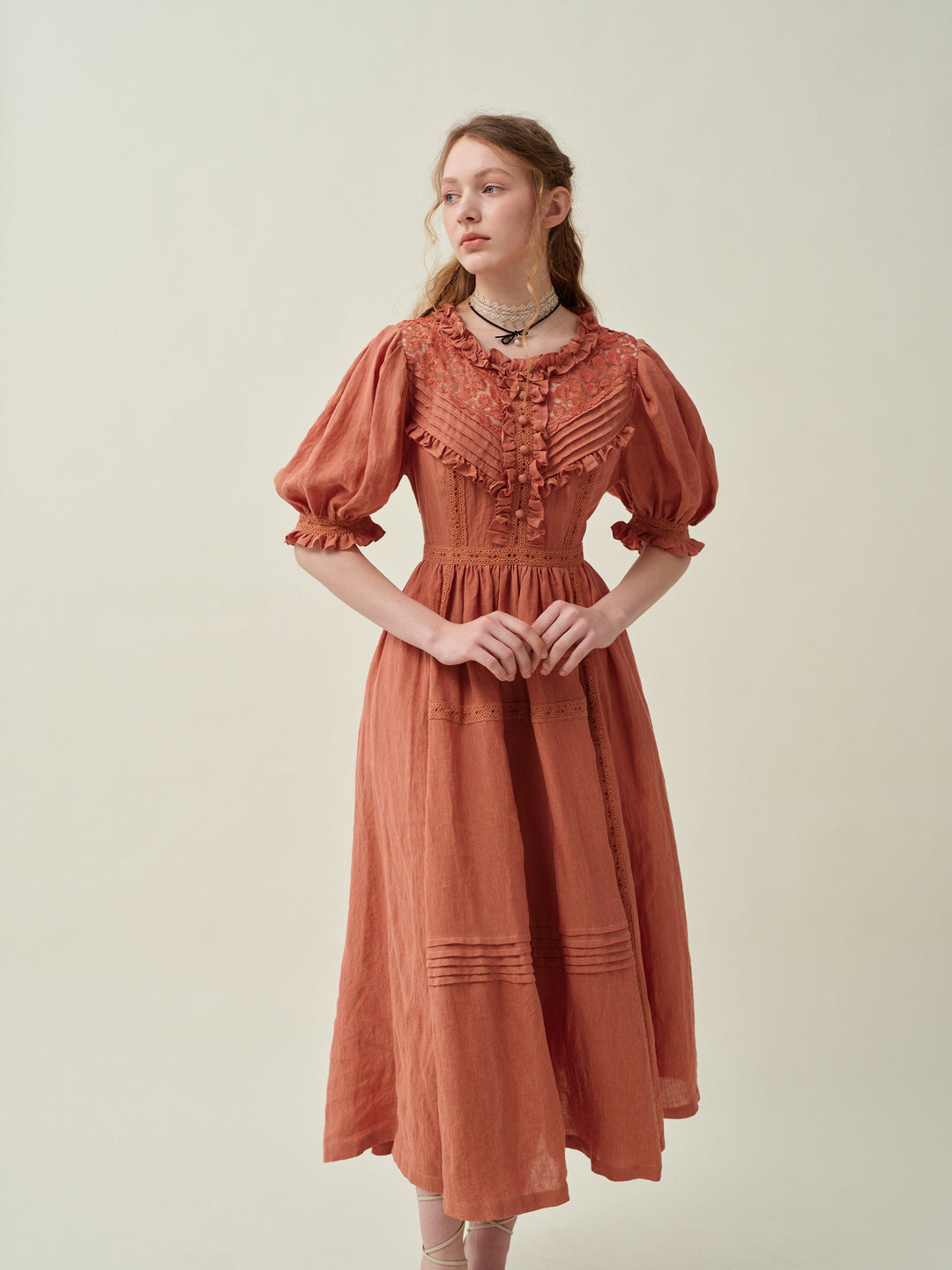 MARY 18 | VINTAGE LINEN DRESS GOWN