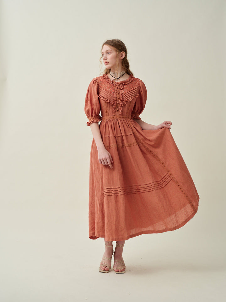 MARY 18 | VINTAGE LINEN DRESS GOWN