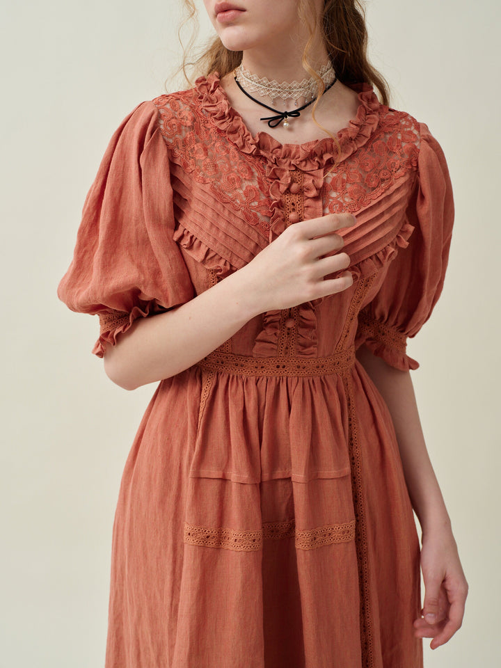 MARY 18 | VINTAGE LINEN DRESS GOWN