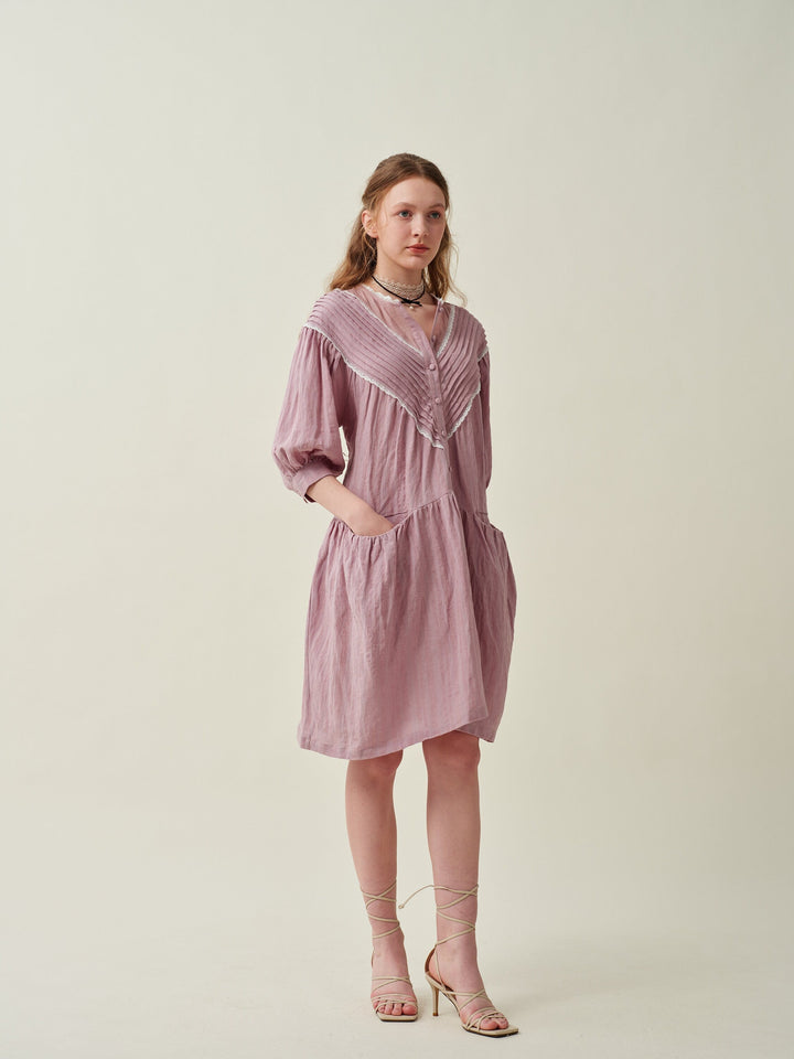 Lily 19 | linen dress with pockets