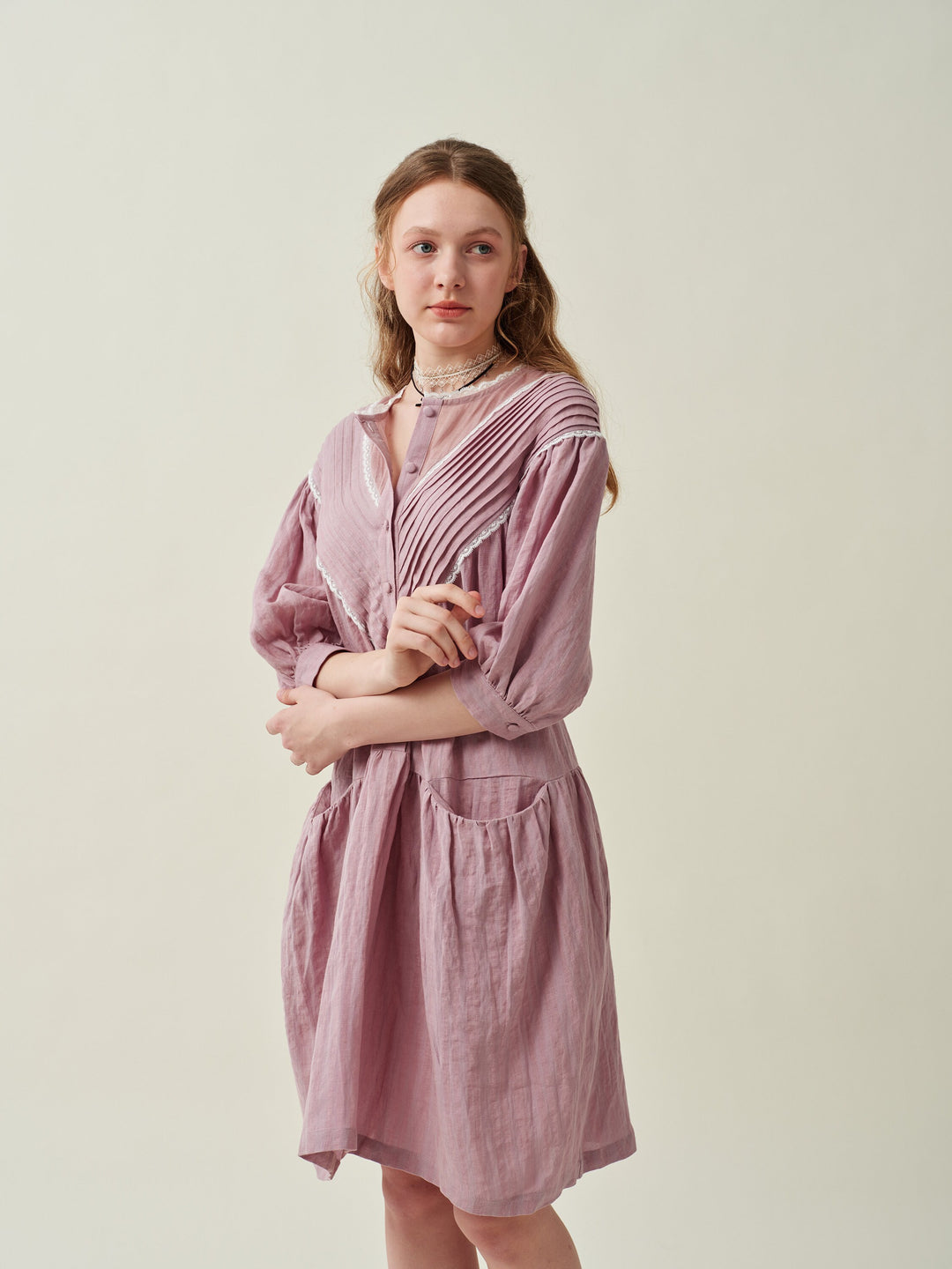 Lily 19 | linen dress with pockets