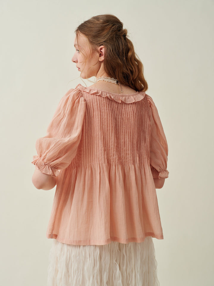 Louise 11 | handmade victorian vintage linen blouse