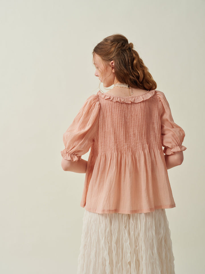 Louise 11 | handmade victorian vintage linen blouse