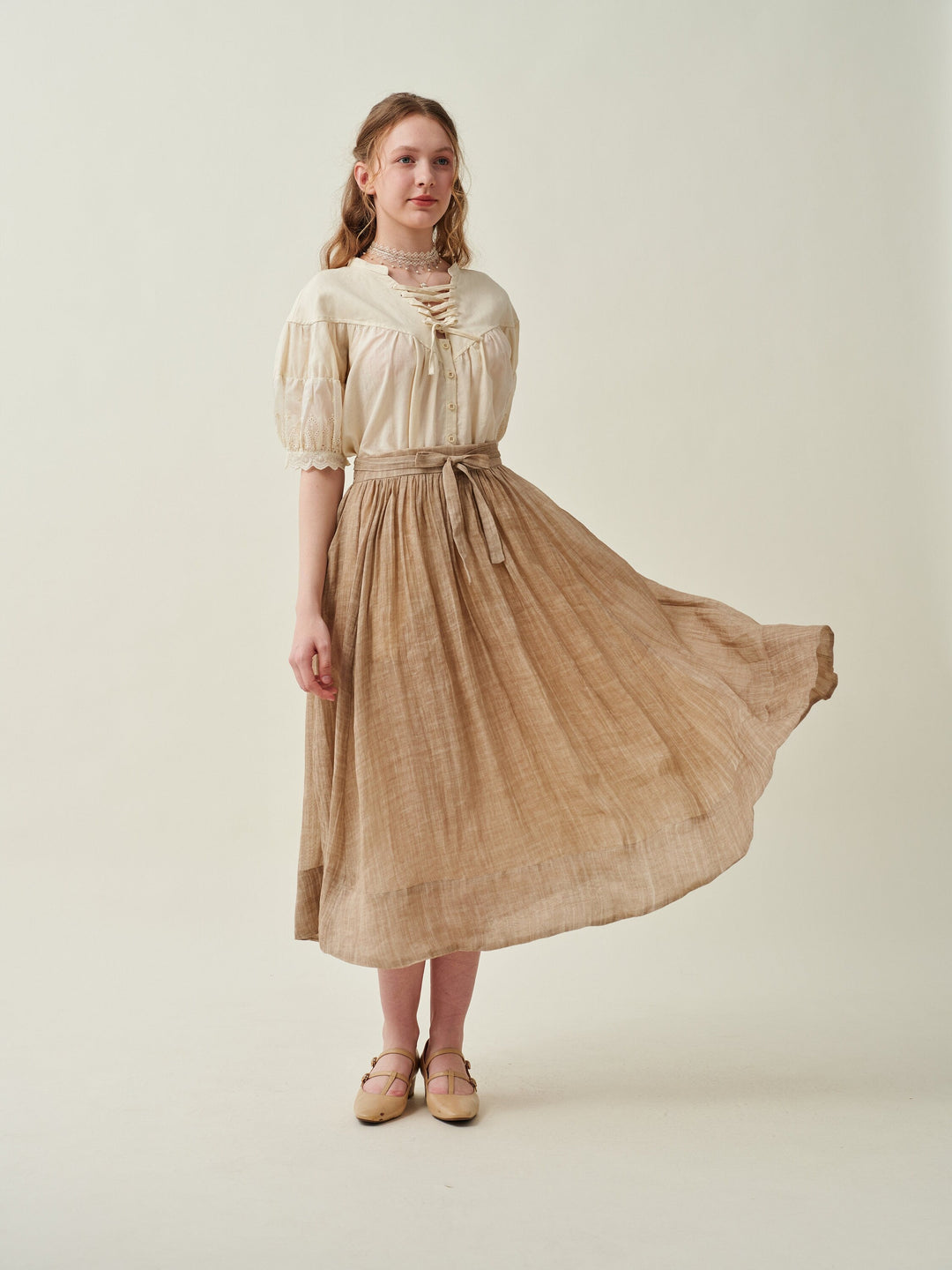 Beth 15 | flowy linen skirt