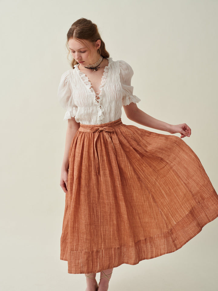 Beth 15 | flowy linen skirt