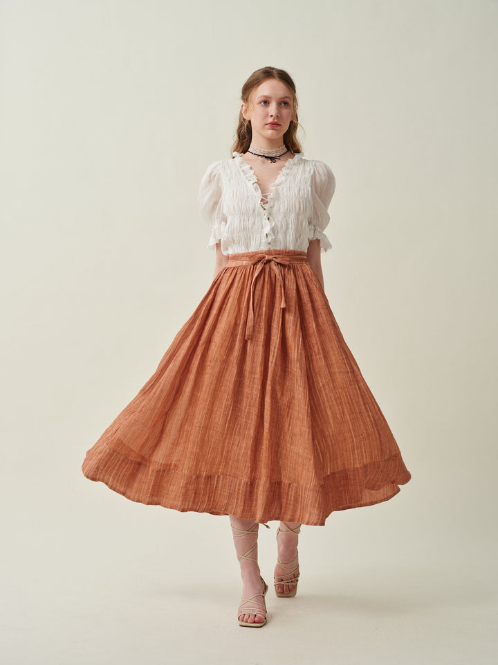 Beth 15 | flowy linen skirt