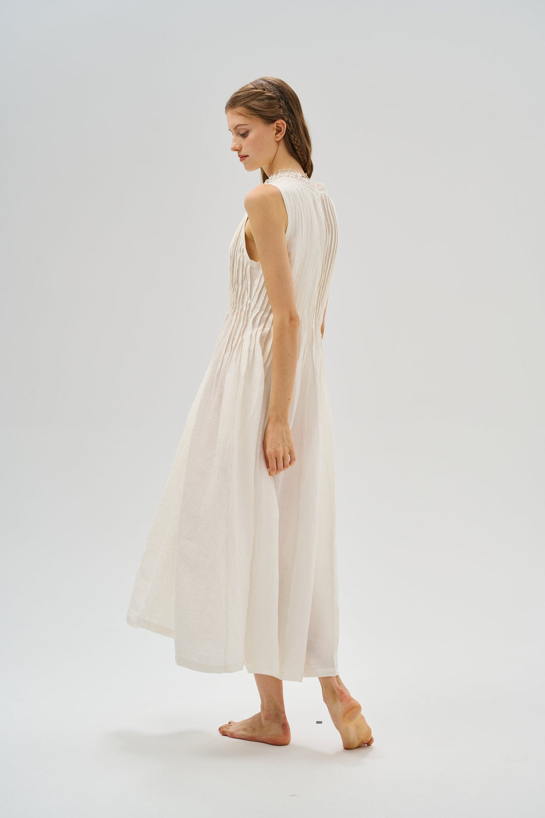 Balia 17 | Pleated Linen Dress