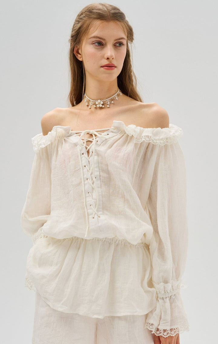 Stella 25 | Ruffled Lace Fairy Blouse