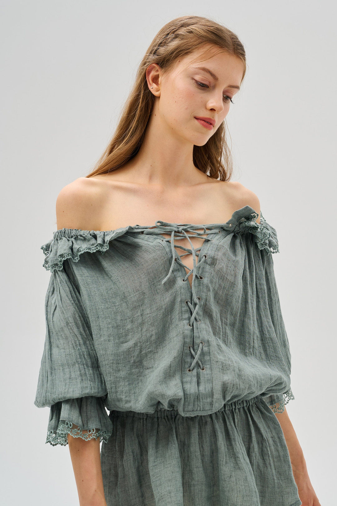 Stella 25 | Ruffled Lace Fairy Blouse