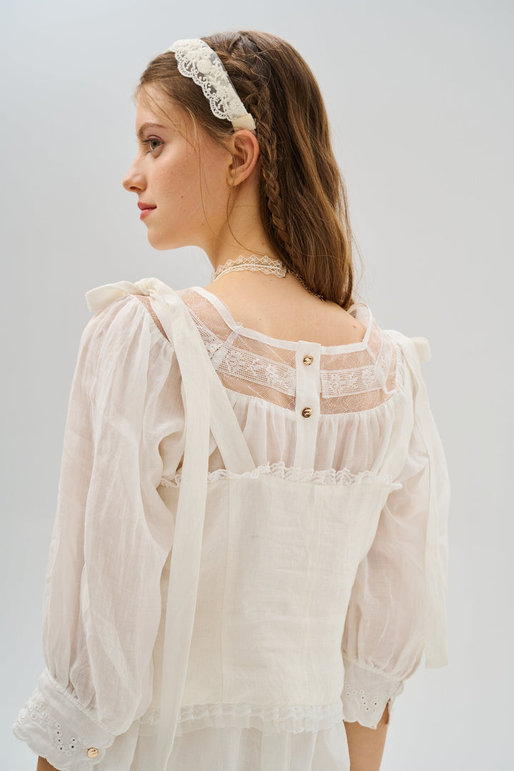 Rosemary 15 | Luxury Lace Linen Corset