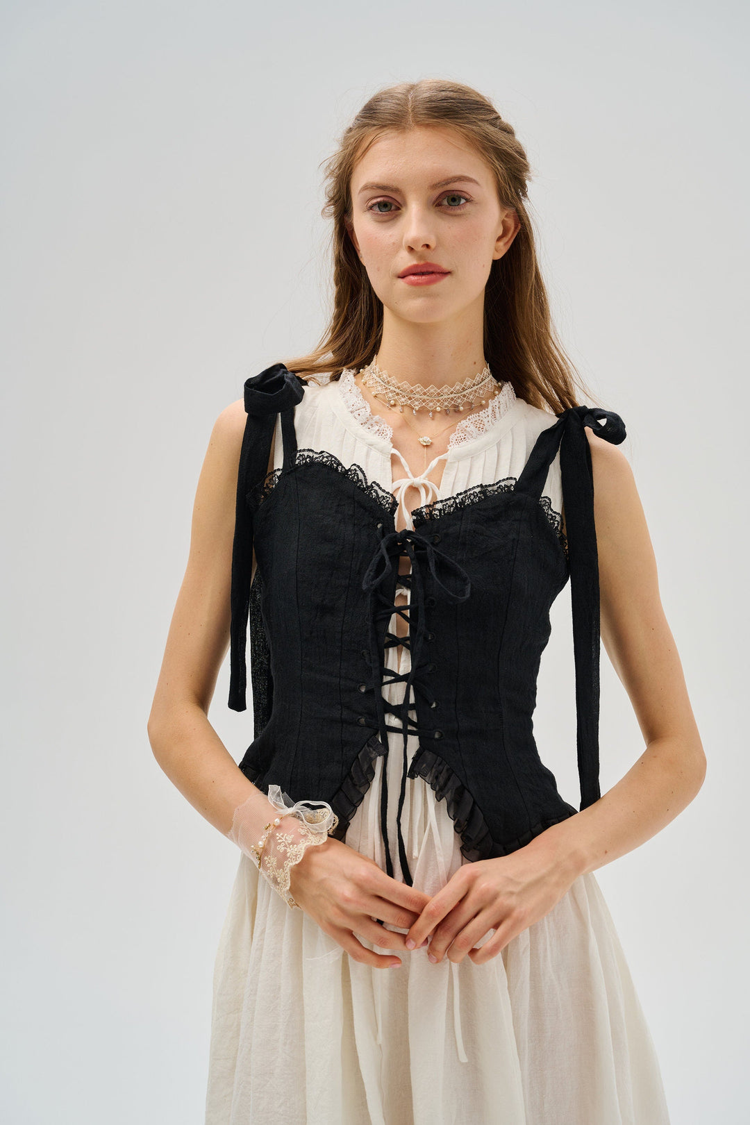 Rosemary 15 | Luxury Lace Linen Corset