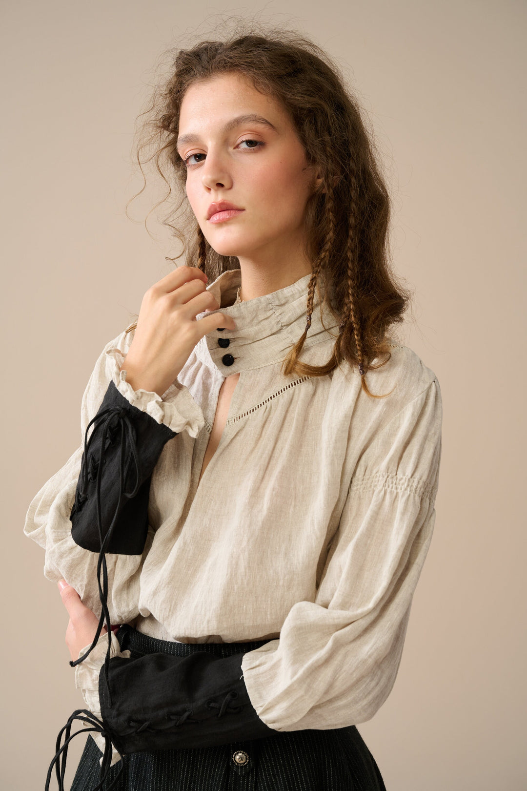 Yedda 22 | buttoned linen shirt blouse