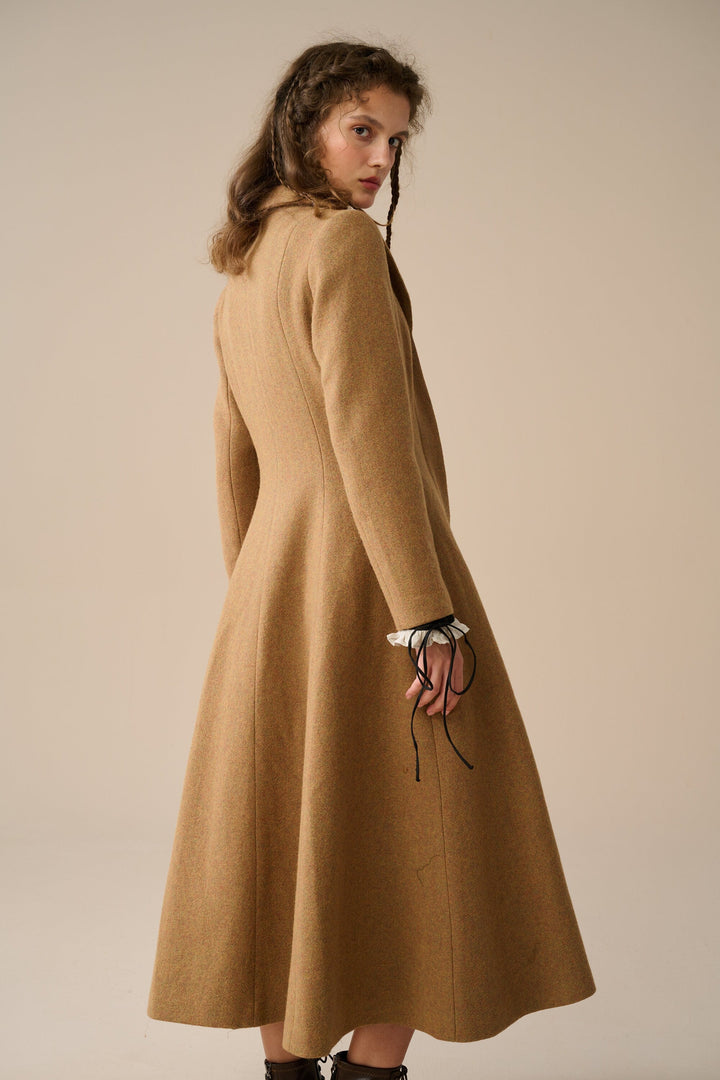 Doreen 15 |Vest-Layered 100% Wool Coat