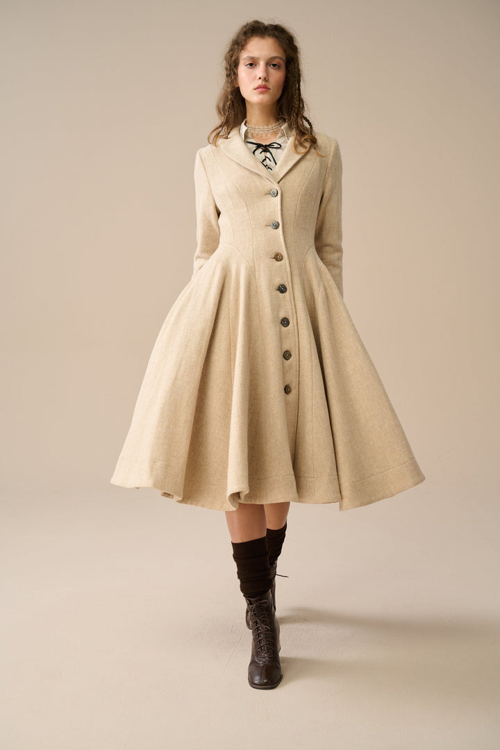 Lila 25 | 100% wool scarf coat