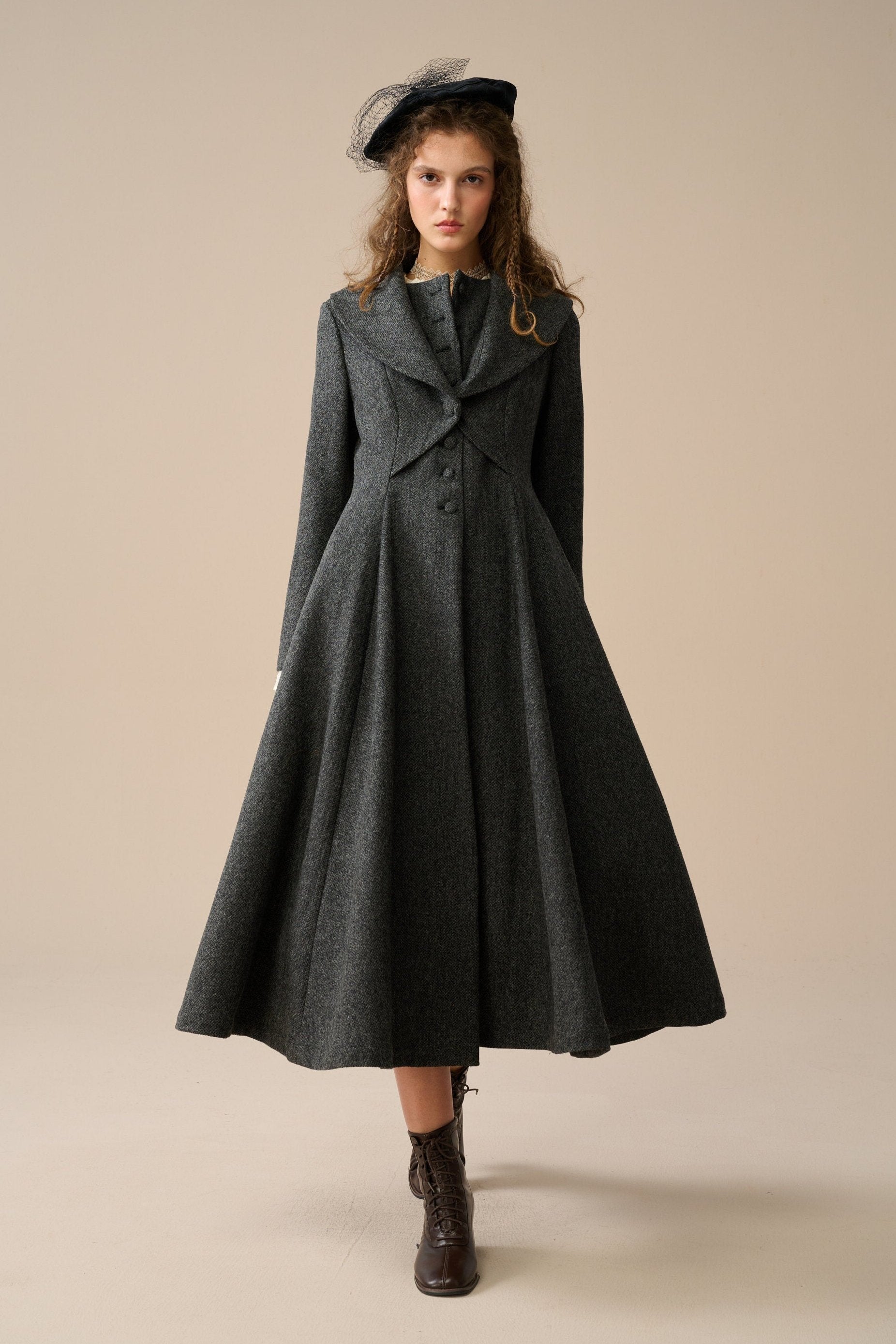 Victorian wool coat top