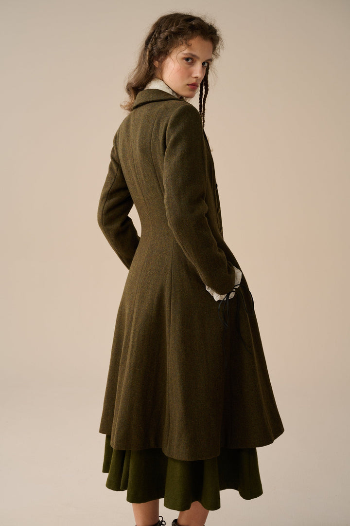 Doreen 15 |Vest-Layered 100% Wool Coat