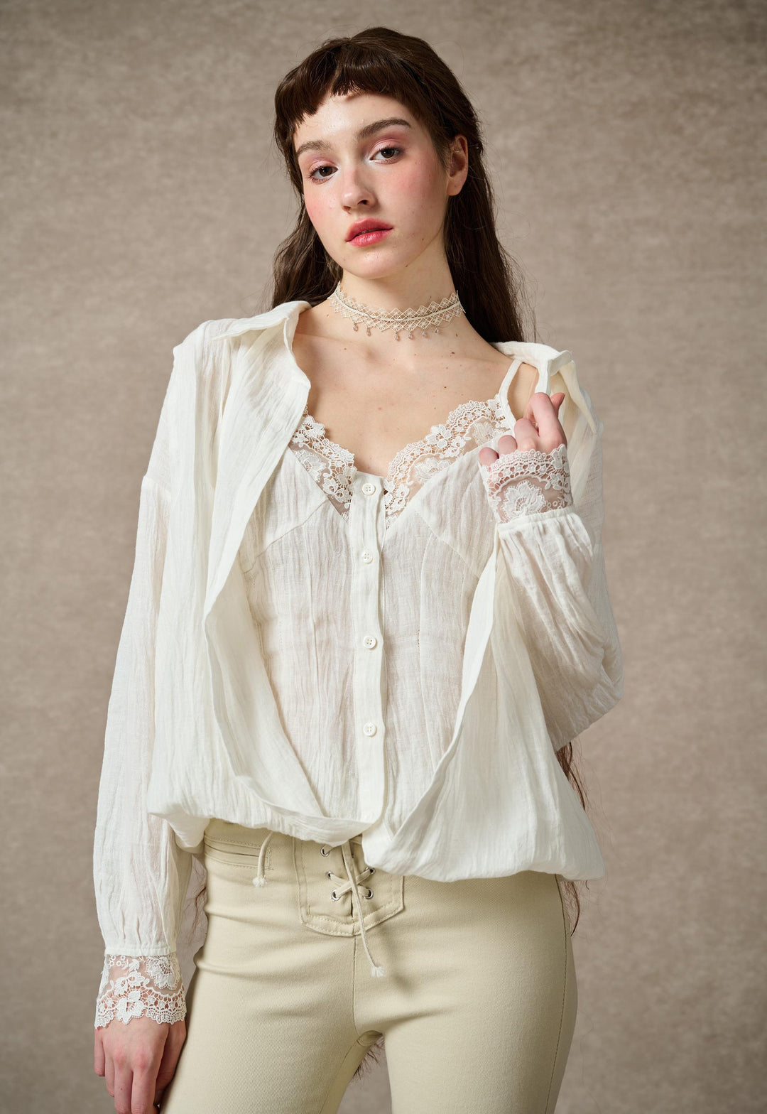 Tiffany 16 |Linen Layers Shirt