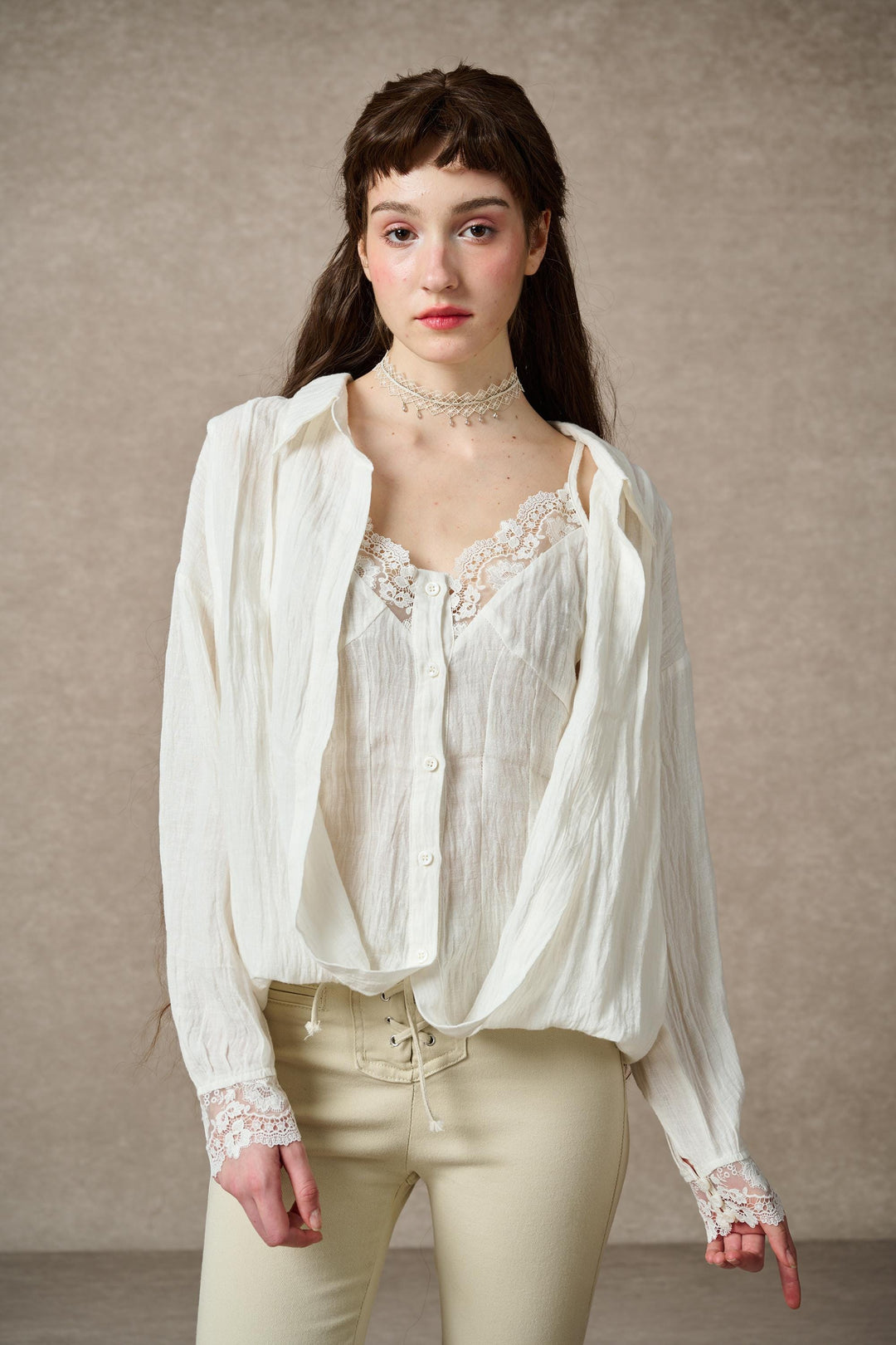 Tiffany 16 |Linen Layers Shirt