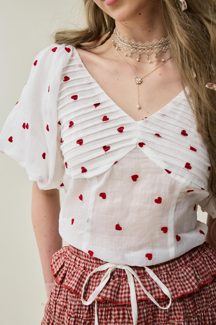 Baie 22 | Handmade pintucked linen blouse