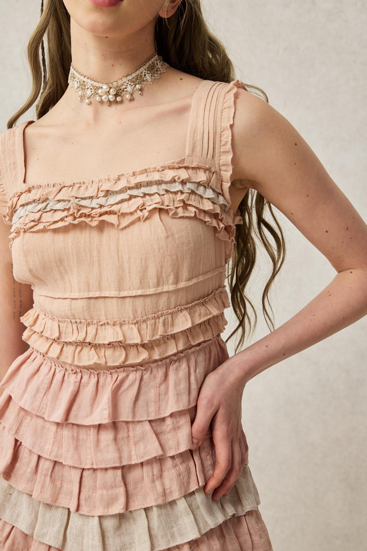 Petals 22 | Dreamy gradient Linen Dress