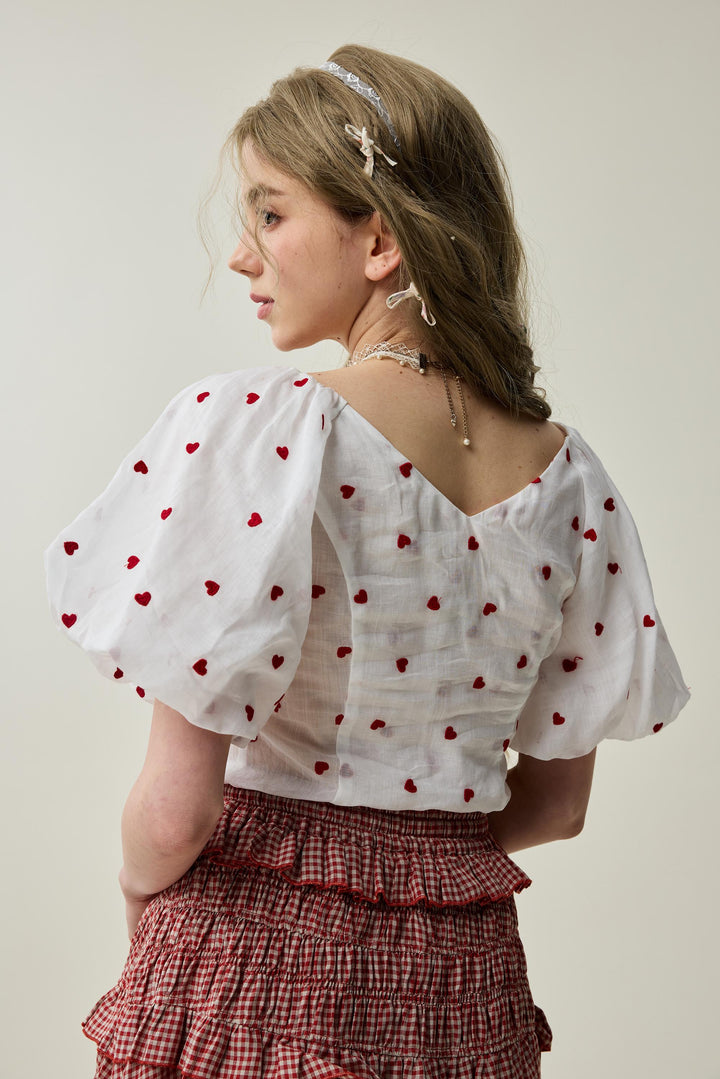 Baie 22 | Handmade pintucked linen blouse