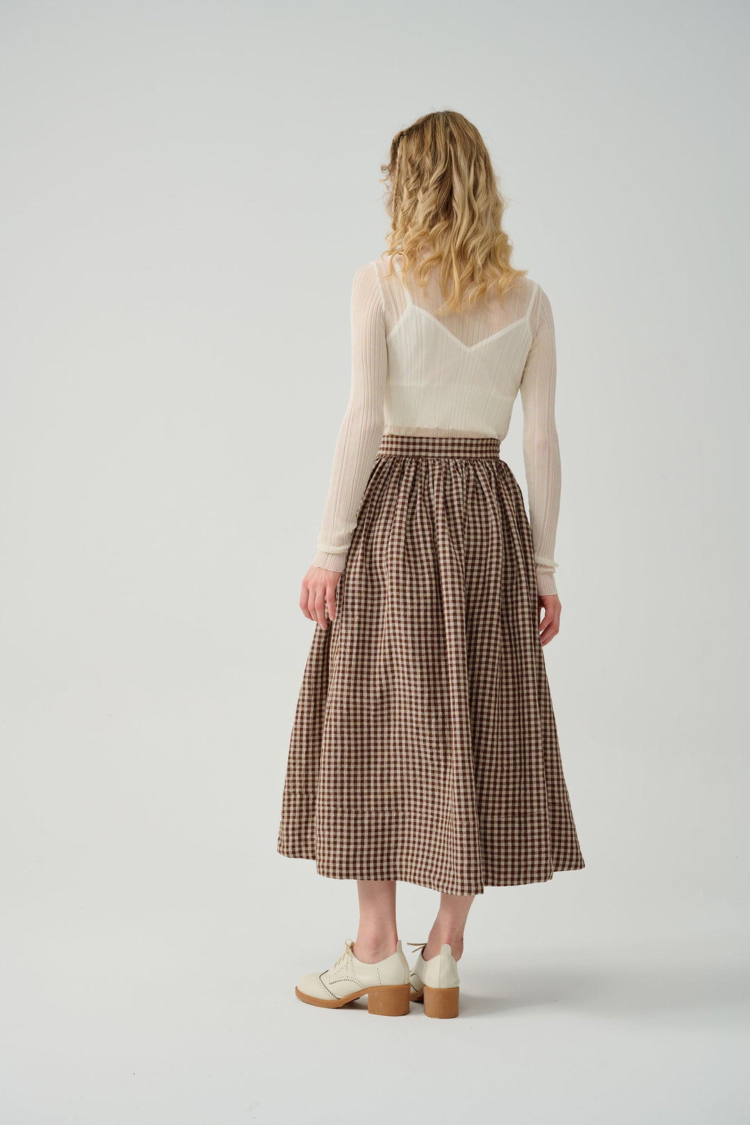 Daisy 03 | mustard yellow linen skirt