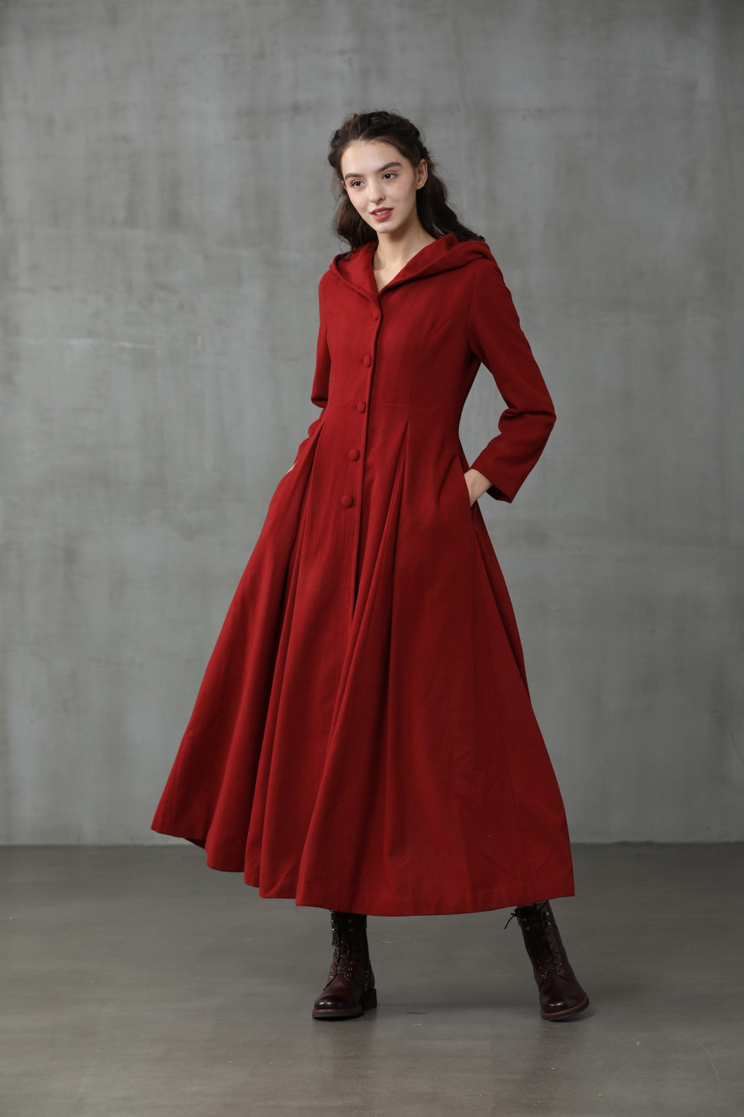 Christmas My Fair Lady 26 | Hooded Wool Coat