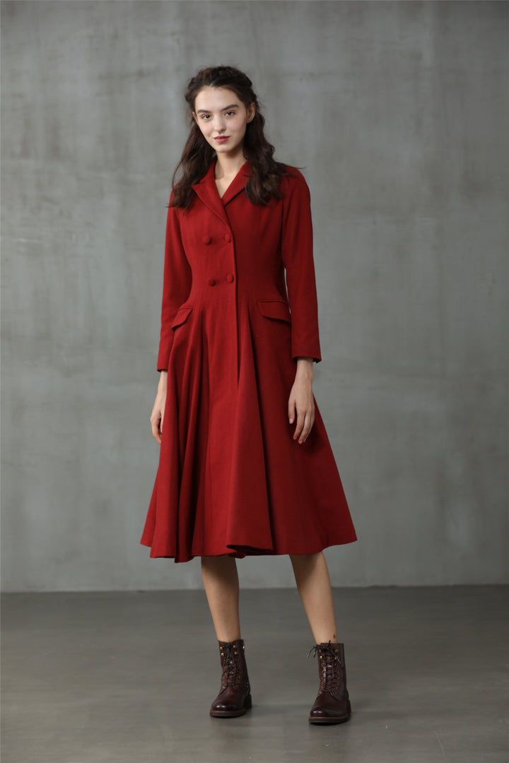 Roman Holiday 2020 | Red Wool Coat Jacket