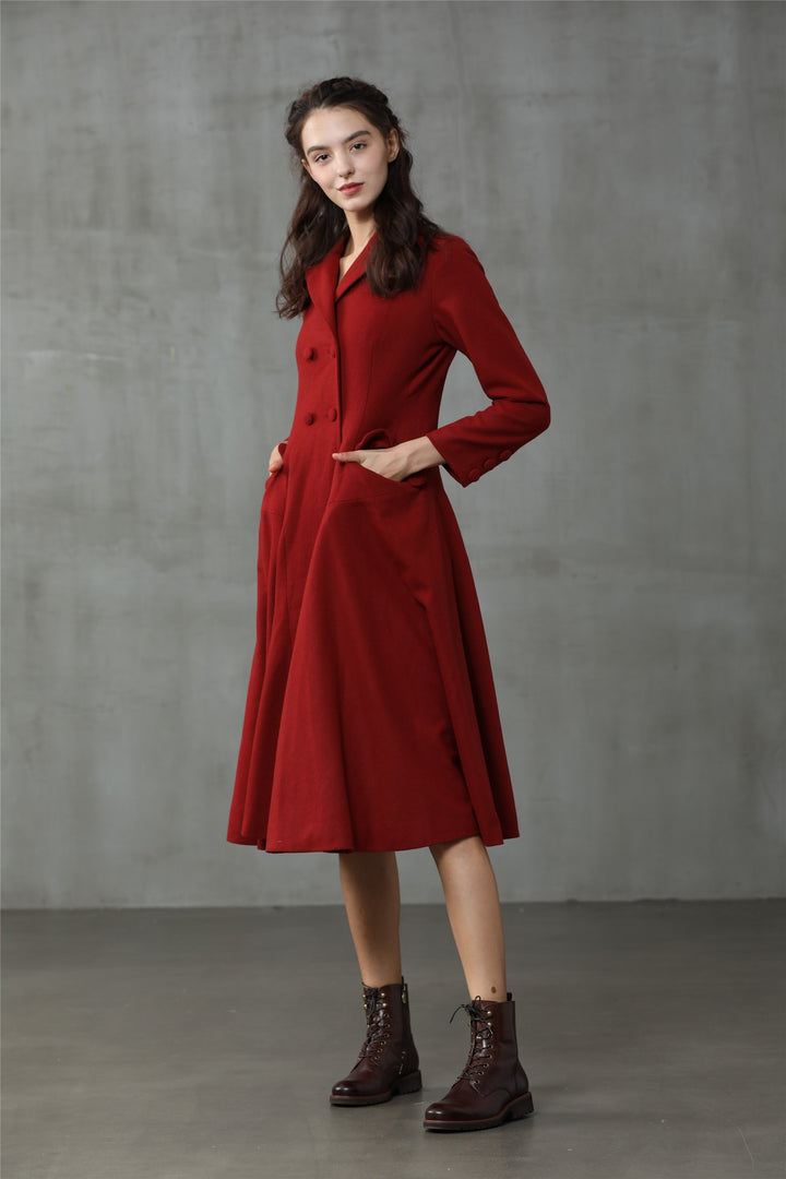 Roman Holiday 2020 | Red Wool Coat Jacket